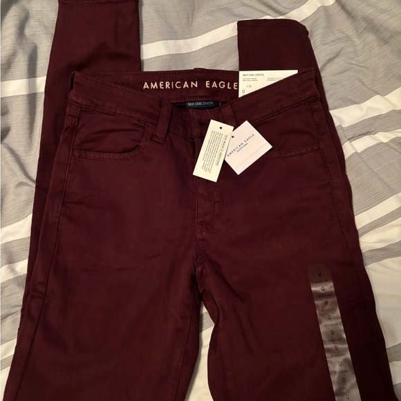 American Eagle wine red jeggings - Picture 5 of 5